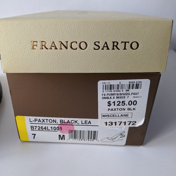 New Franco Sarto Size 7 Wedge Heel Sling Backs - Picture 9 of 15